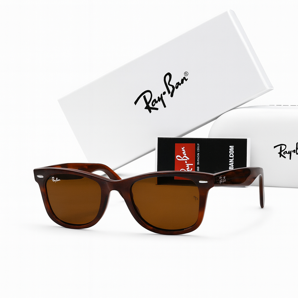 Ray-Ban Wayfarer Tortoise Shell Sunglasses - Brown Classic Lenses