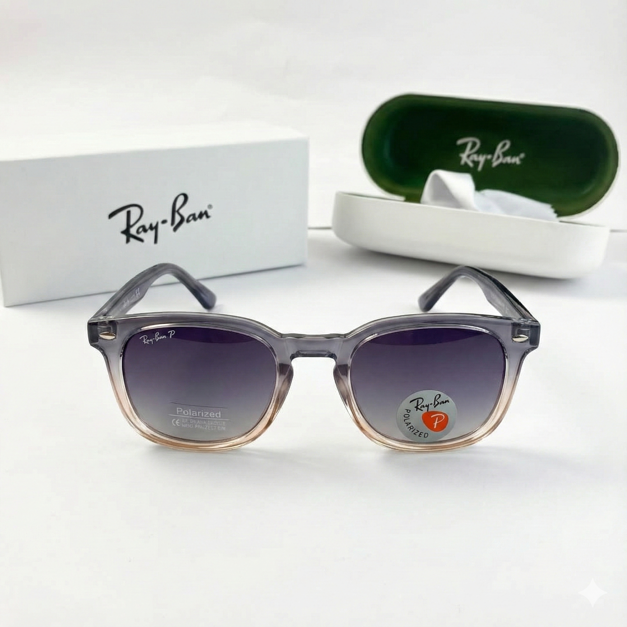 Ray-Ban Polarized Sunglasses – Premium Gradient Frame for UV Protection