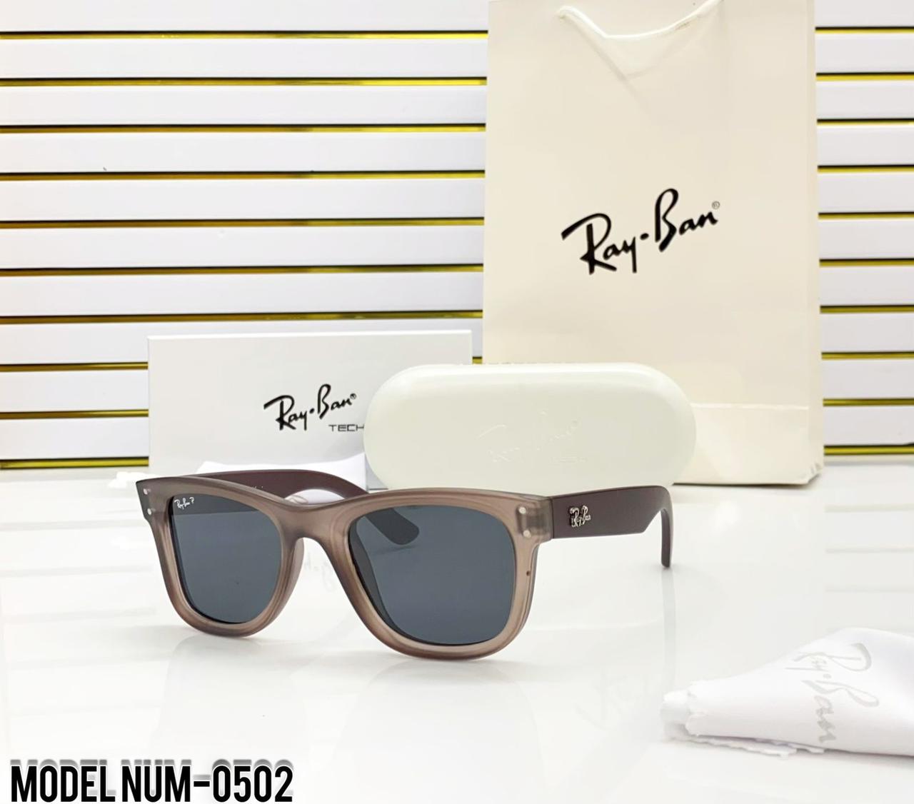 Ray-Ban Tech Model 0502 Polarized Sunglasses - Bold Square Acetate Series