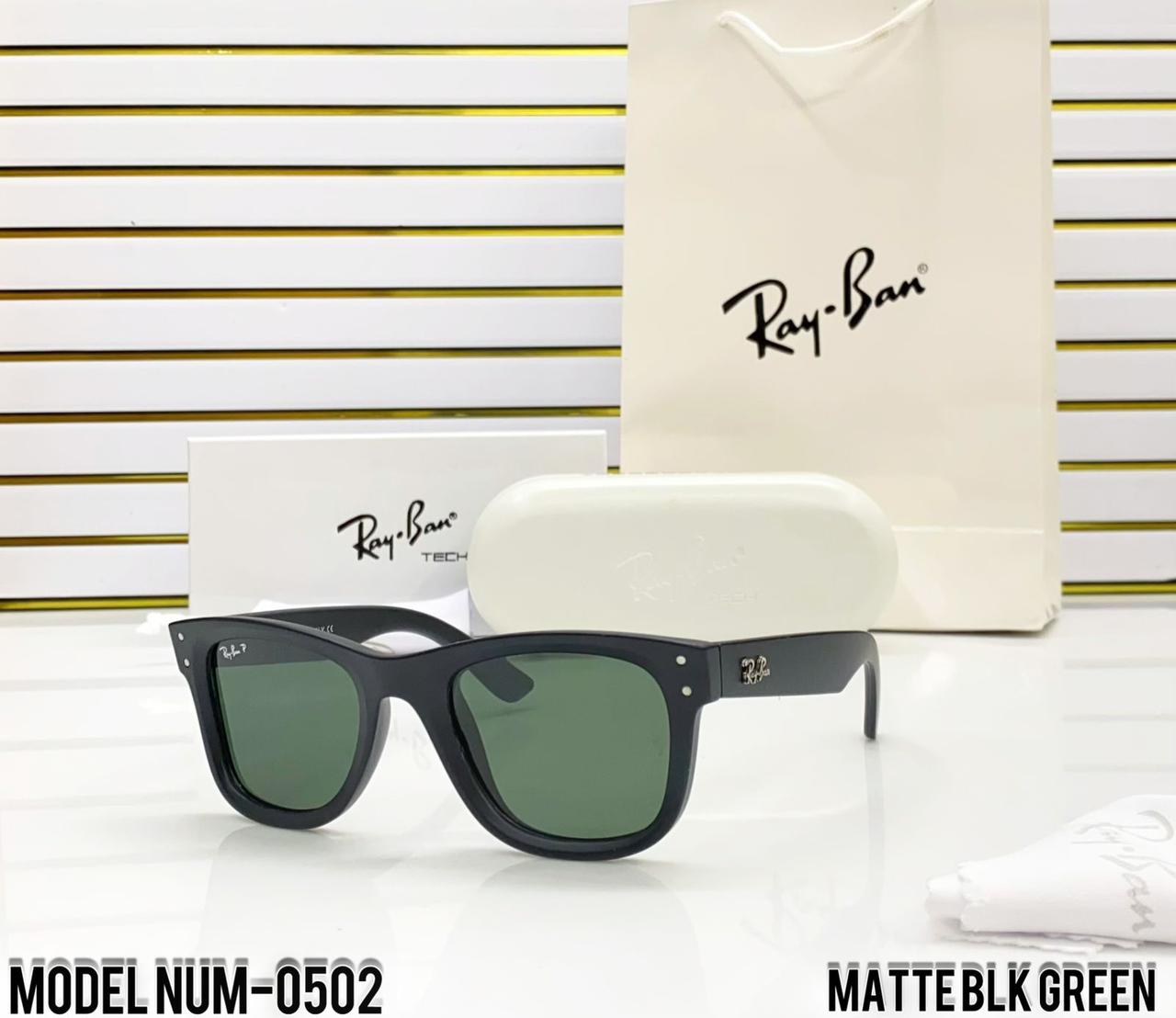 Ray-Ban Tech Model 0502 Polarized Sunglasses - Bold Square Acetate Series