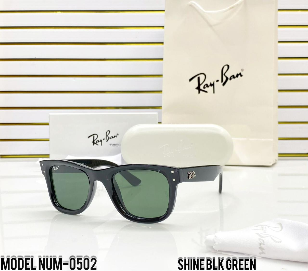 Ray-Ban Tech Model 0502 Polarized Sunglasses - Bold Square Acetate Series