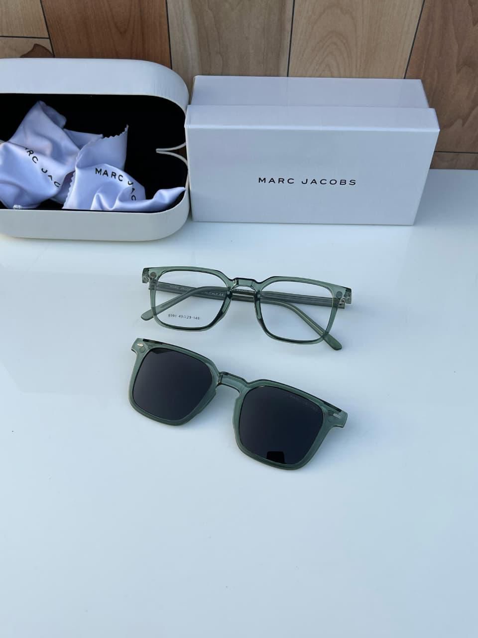 Marc Jacobs Magnetic Clip-On Glasses | Acetate 2-in-1 Frames | 2 Colors