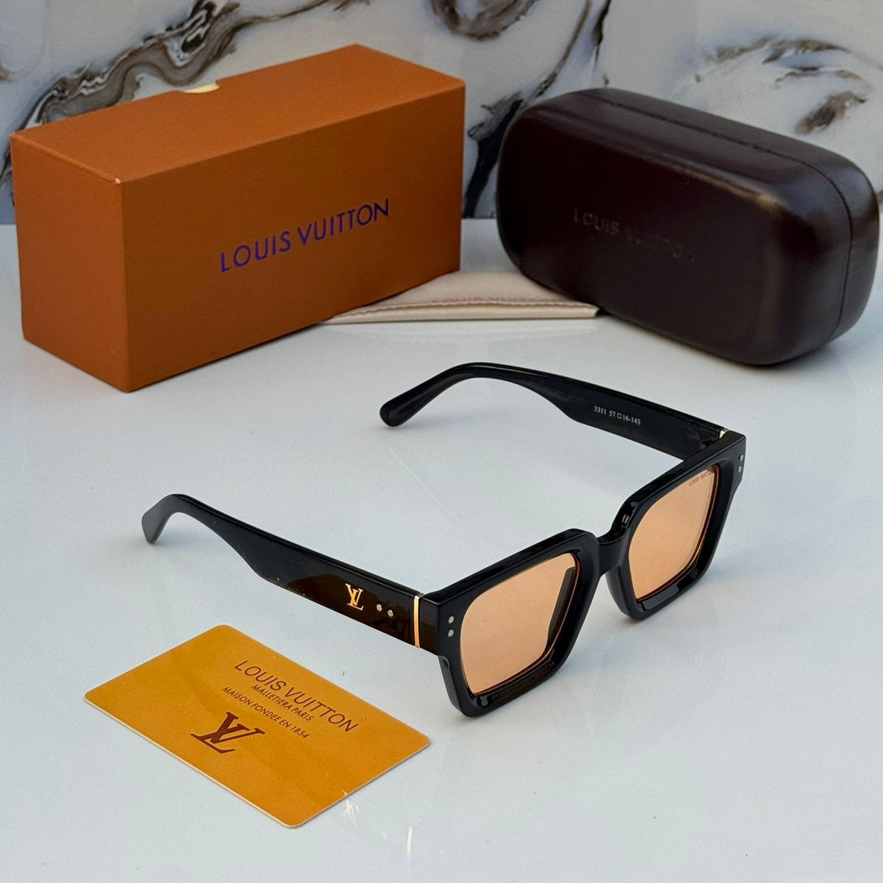 Louis Vuitton Bold Square Sunglasses | Chunky Acetate Frames | 5 Colors