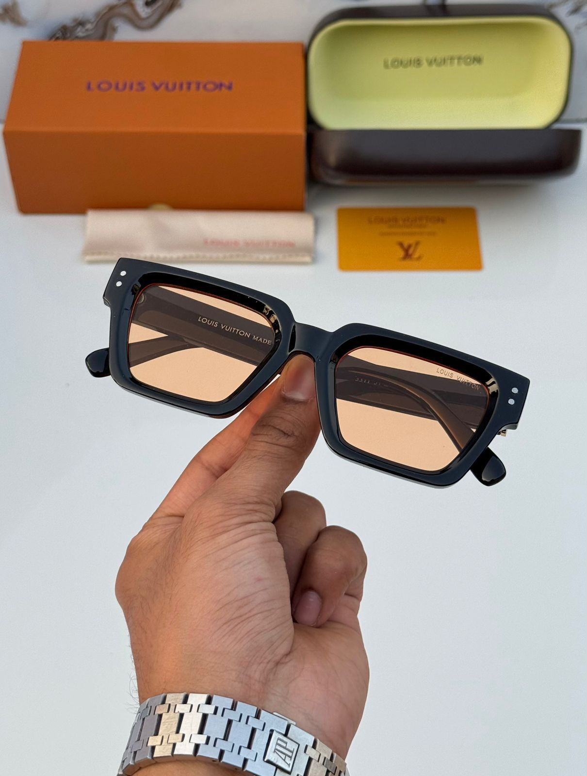 Louis Vuitton Bold Square Sunglasses | Chunky Acetate Frames | 5 Colors