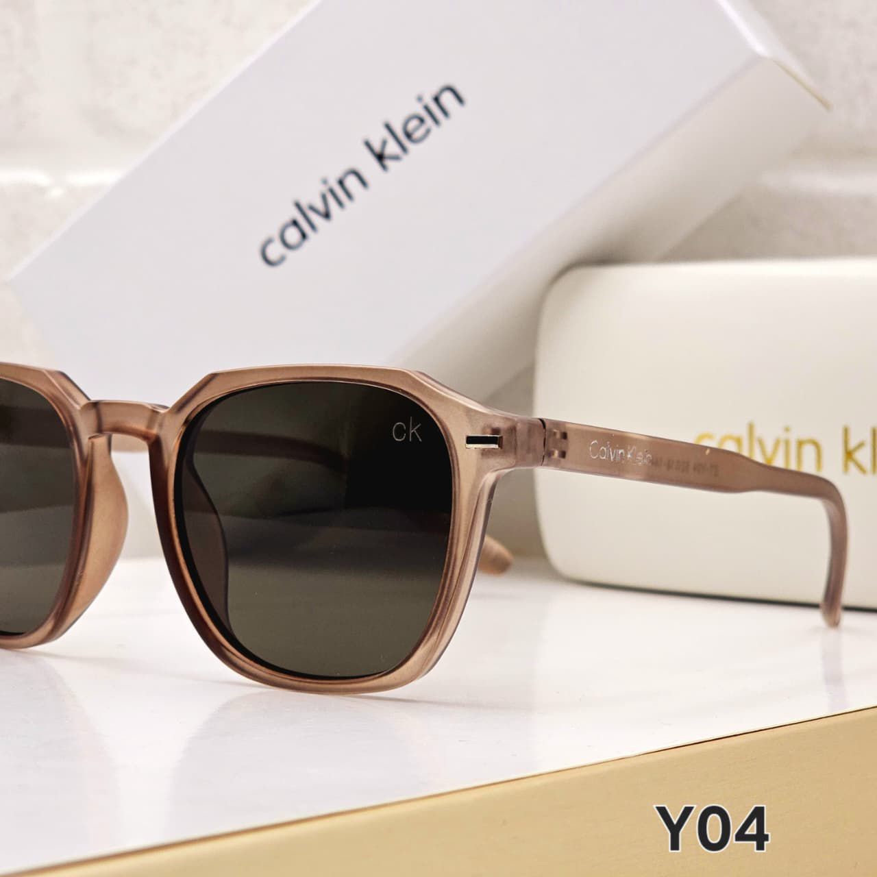 Calvin Klein Modern Geometric Sunglasses | Matte Acetate Frames | 5 Colors