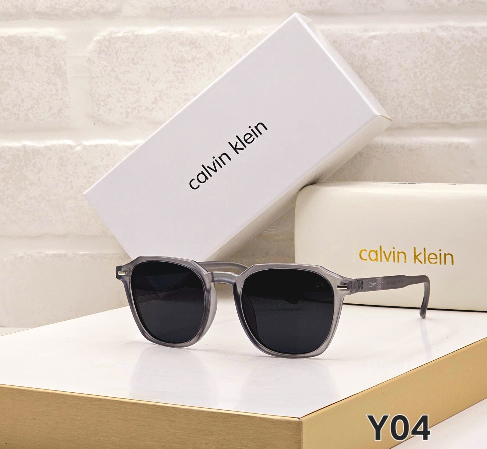 Calvin Klein Modern Geometric Sunglasses | Matte Acetate Frames | 5 Colors
