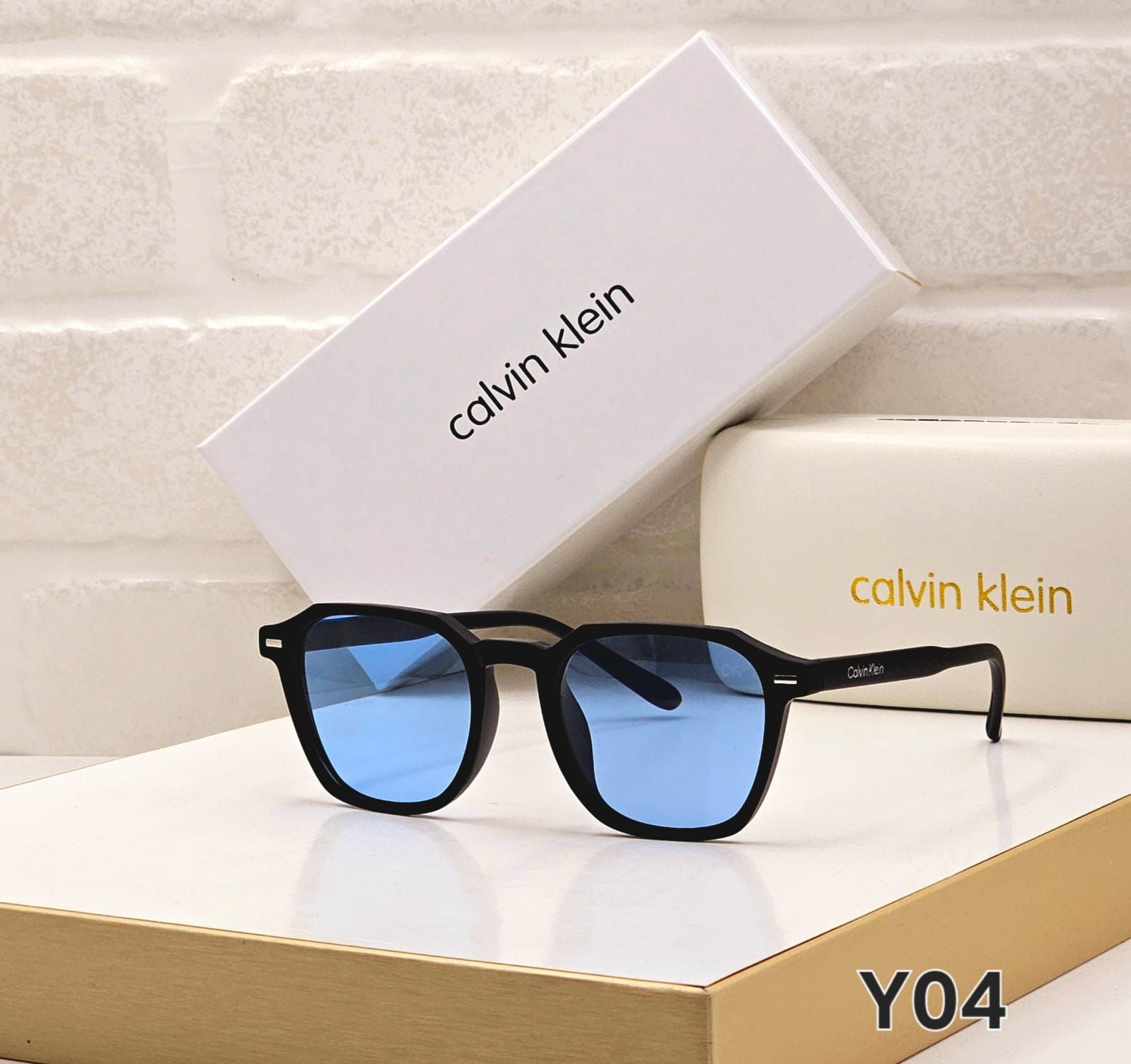 Calvin Klein Modern Geometric Sunglasses | Matte Acetate Frames | 5 Colors