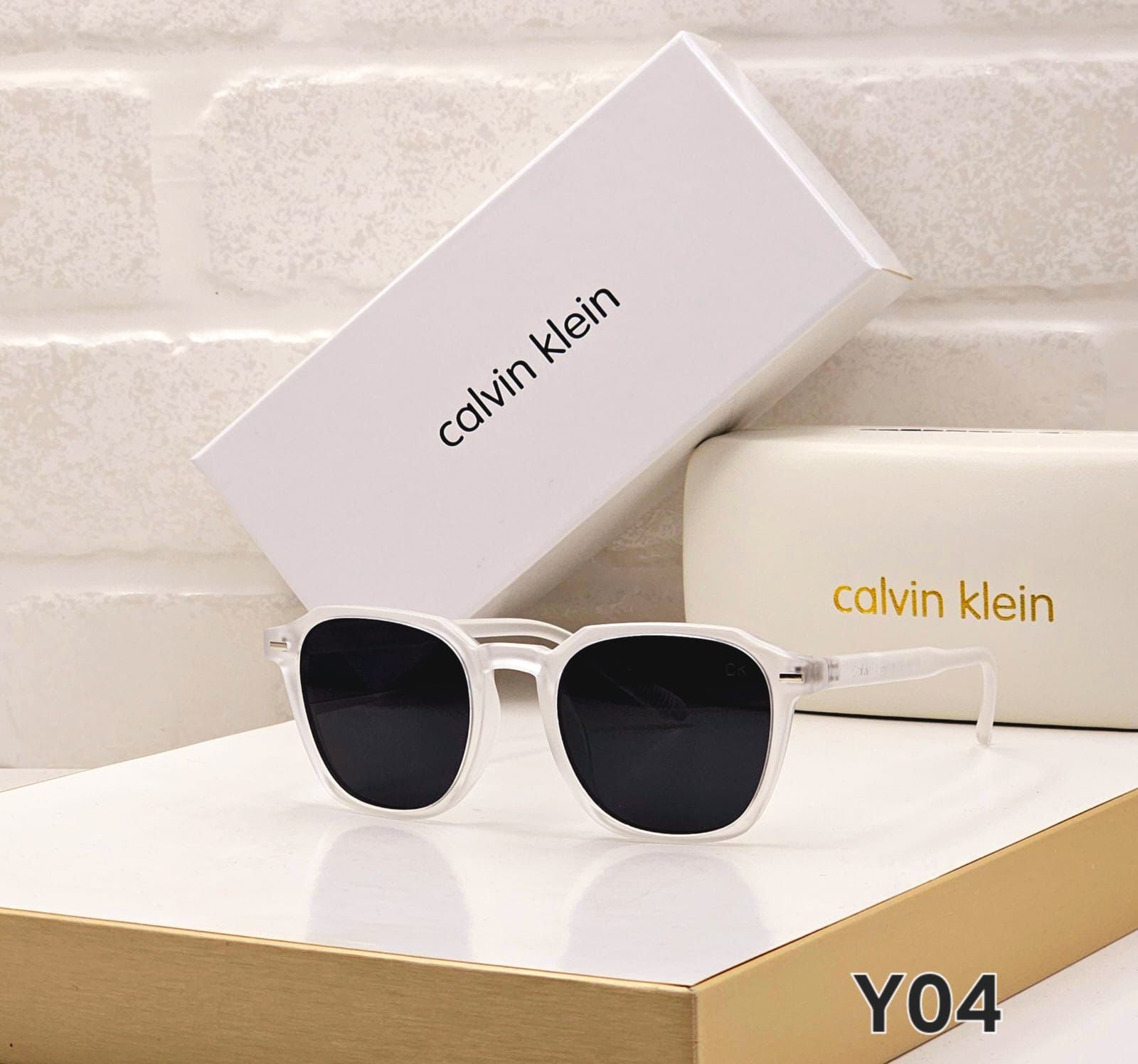 Calvin Klein Modern Geometric Sunglasses | Matte Acetate Frames | 5 Colors