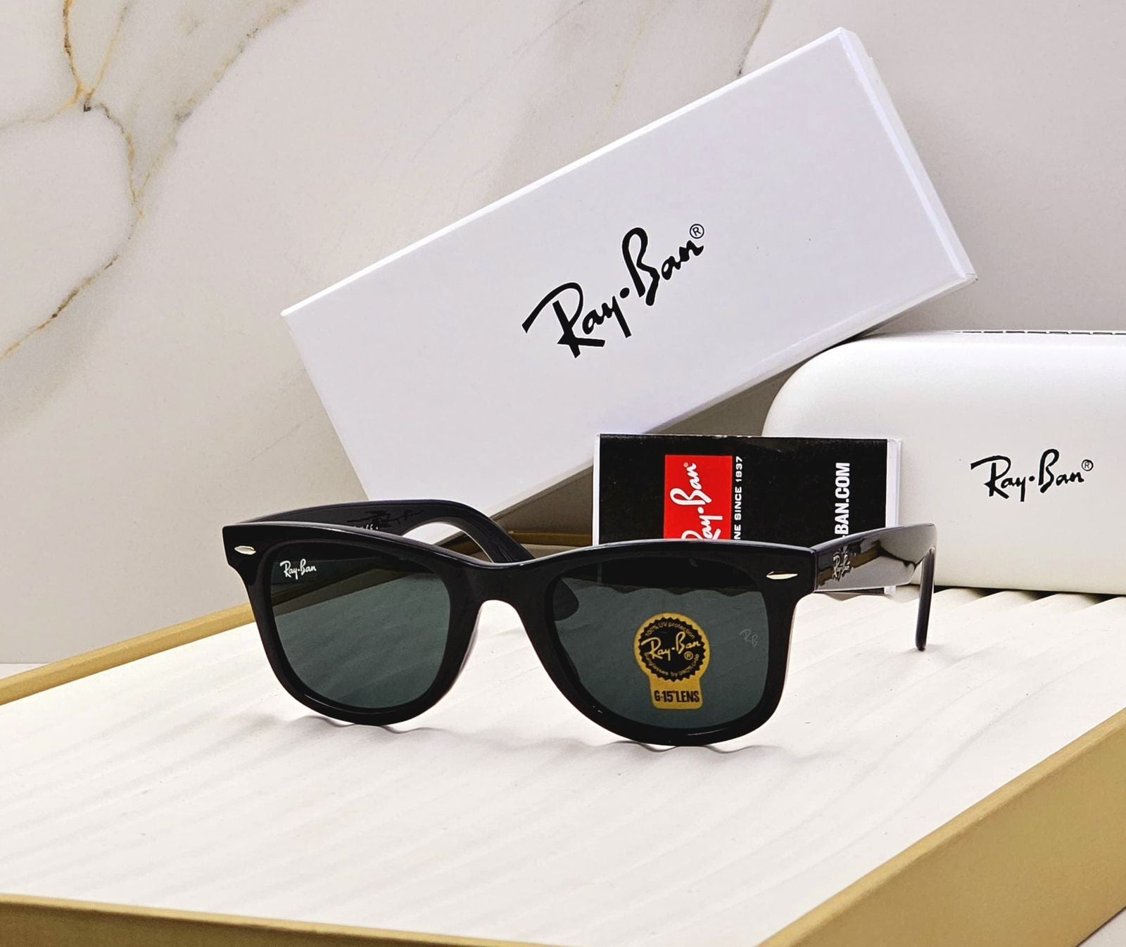 Ray-Ban Wayfarer Gloss Black Sunglasses